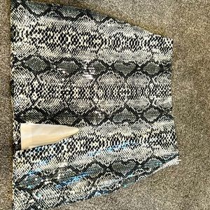 NWOT Endless Rose XS Sparkly Snake Print Skirt